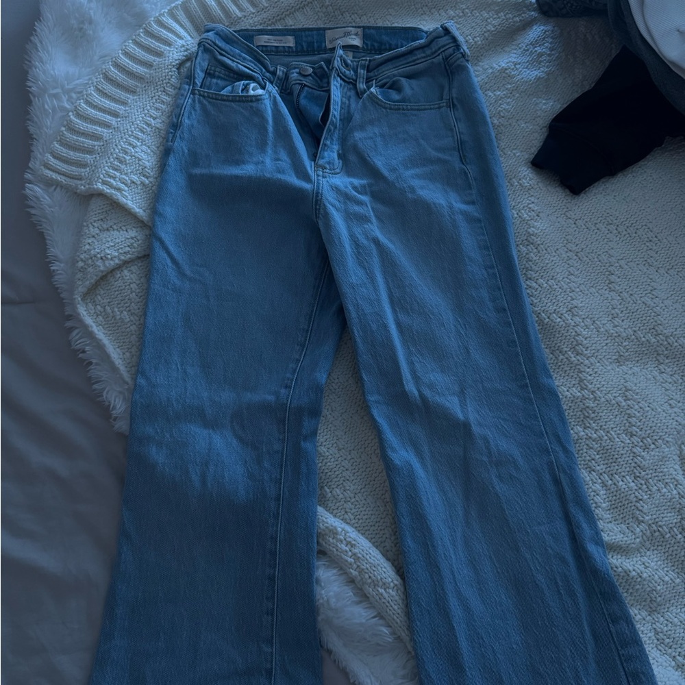 Classic Blue High Rise Flare Women's Jeans